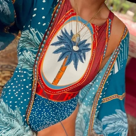 NWT AGUA BENDITA | Aldora Arabella Sun Kimono Cover Up - Picture 8 of 12